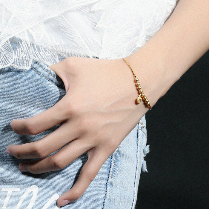 3 Sets of Heart of Gold Adjustable Bracelet