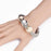 3 Sets of Cube Charms Metal Bracelet With Gift Box