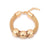 2 Sets of Cube Charms Gold Metal Bracelet