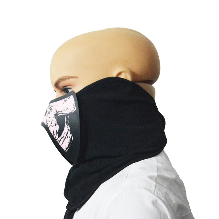 Skull Light Up Half-Face Mask