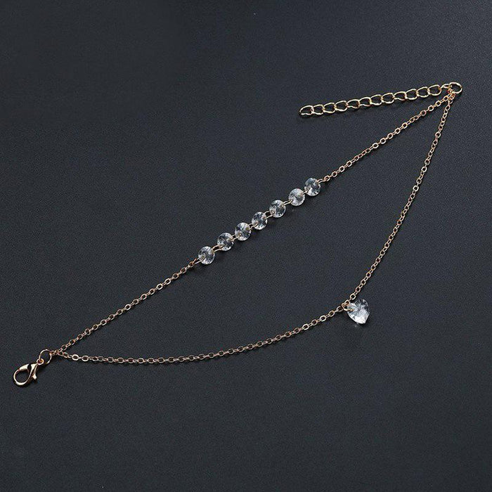 Clear Crystal Layered Bracelet