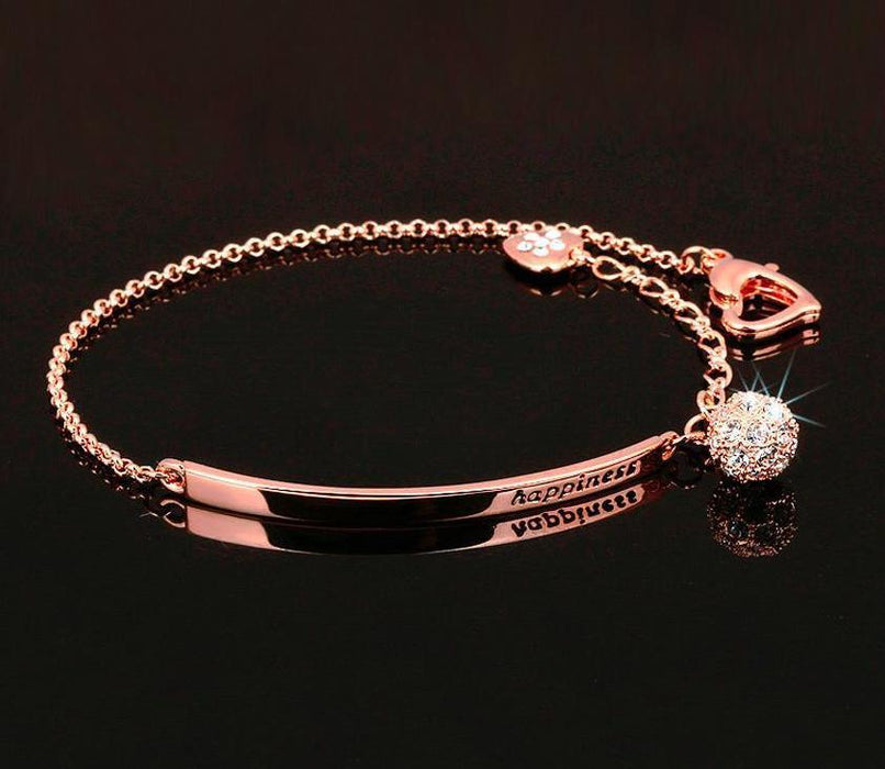 5 Sets of Happiness Half Bangle Bracelet