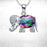 "Elefante" Galaxy Gemstone Pendant Necklace