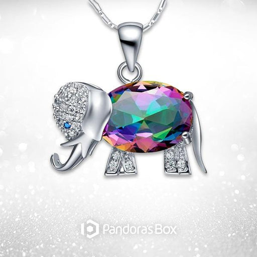 "Elefante" Galaxy Gemstone Pendant Necklace