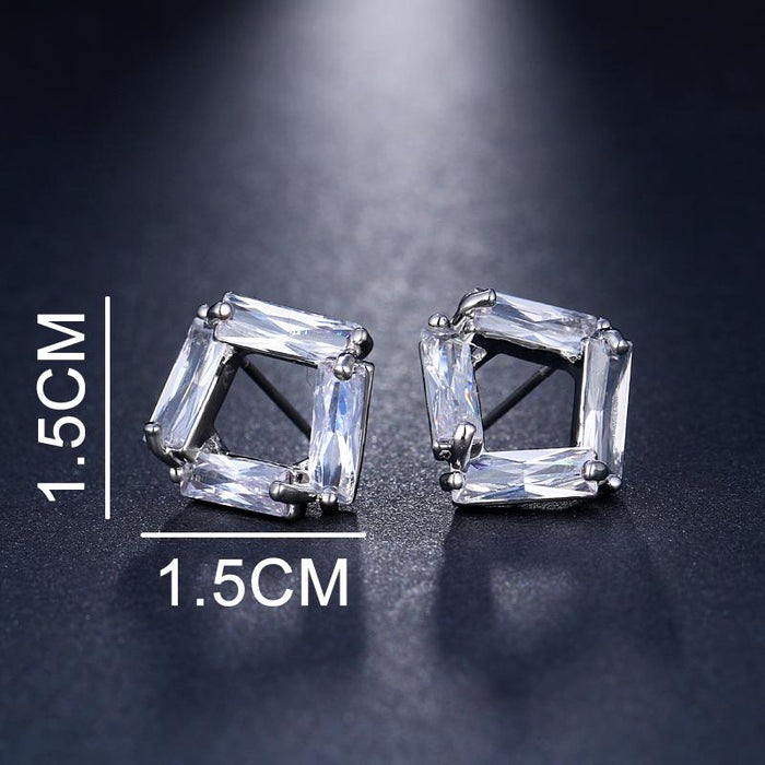 Baguette Crystal Earrings