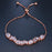 Baguette Crystal Adjustable Bracelet Trio