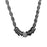 Entwined Black Metal Necklace