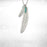 Feather and Stone Pendant Necklace