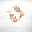 3 Free Spirit Adjustable Butterfly Rings with 3 Black Gift Boxes