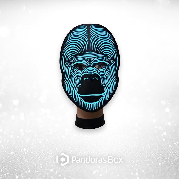 Glowing Gorilla Light Up Mask