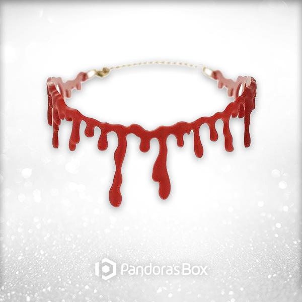 Gory Glam Faux Blood Choker