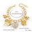 3 Sets of Crystal Heart Charm Bracelet