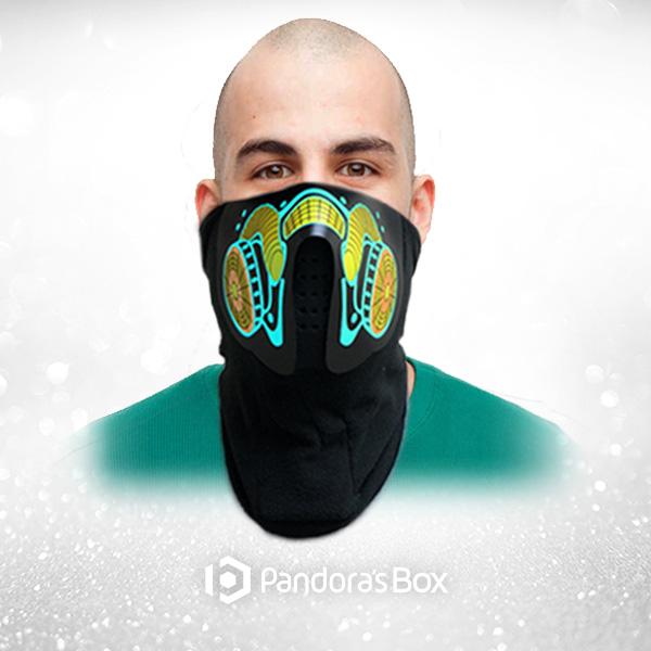 Haz Mat Light Up Half-Face Mask