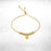 Maverick Mood Sunglass, Cube Charm Gold Metal & Heart of Gold Adjustable Bracelet