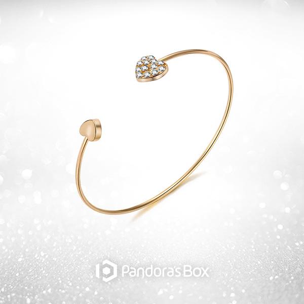 Heart to Heart Open Bangle