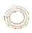 2 Sets of Chevron and Crystals Anklet Set - 6pcs
