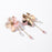 Pink Blossoms Crystal Drop Earrings