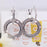 "Hollywood Hoops" Crystal Double Hoop Earrings, Baguette Ring and Adjustable Bracelet