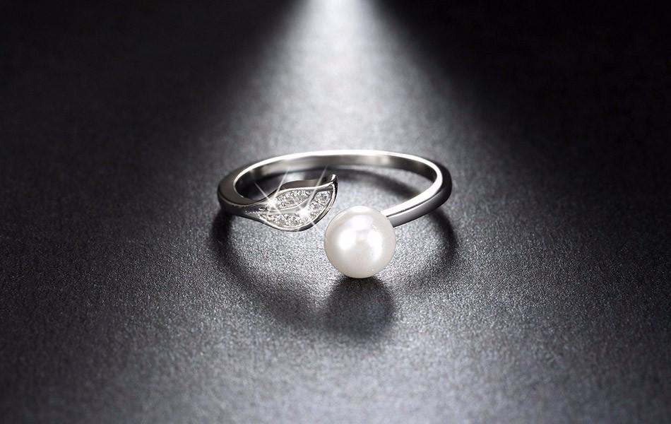 Pearl Wave Sterling Silver Ring