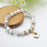 White Rose Beaded Bracelet