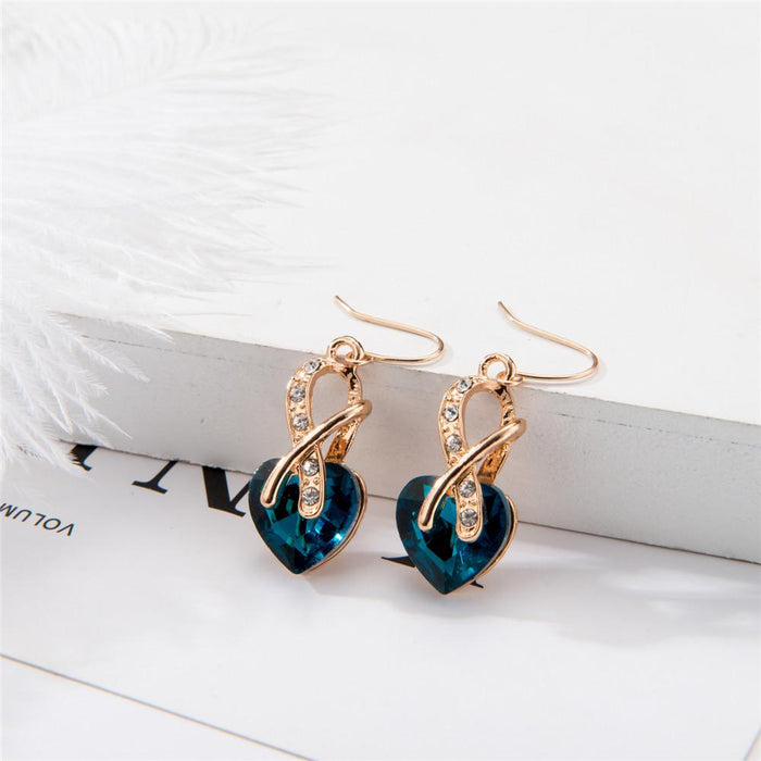 Wishful Heart Necklace and Earrings Set