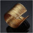 "Nile Queen" Gold Open Cuff Bracelet