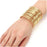 "Nile Queen" Gold Open Cuff Bracelet