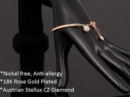 5 Sets of Happiness Half Bangle Bracelet