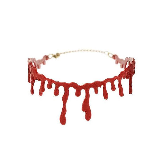Gory Glam Faux Blood Choker