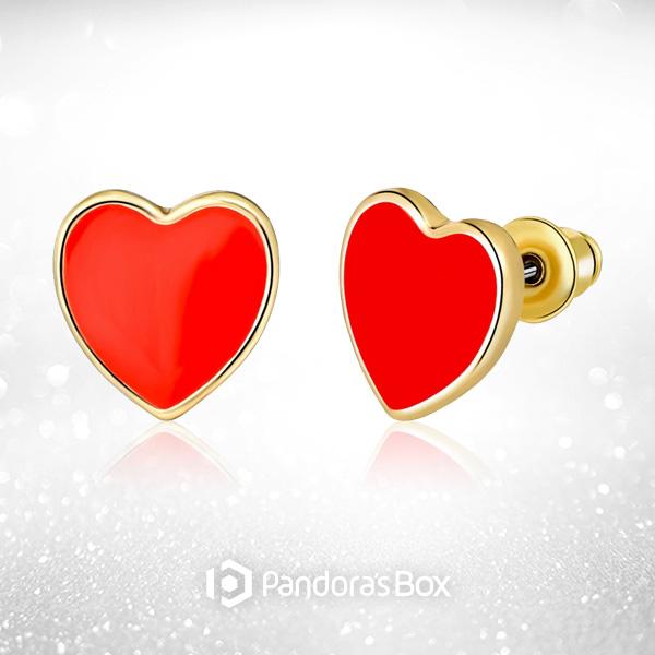 Heart Emoji Stud Earrings