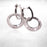 "Hollywood Hoops" Crystal Double Hoop Earrings, Baguette Ring and Adjustable Bracelet
