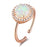Opulent Essence Rose Gold Opal Ring