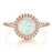 Opulent Essence Rose Gold Opal Ring