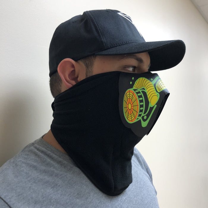 Haz Mat Light Up Half-Face Mask