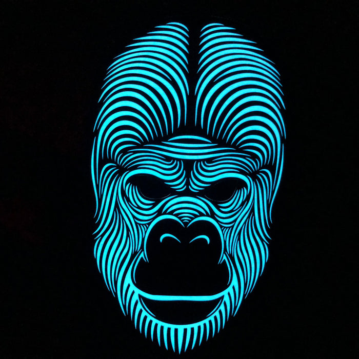 Glowing Gorilla Light Up Mask