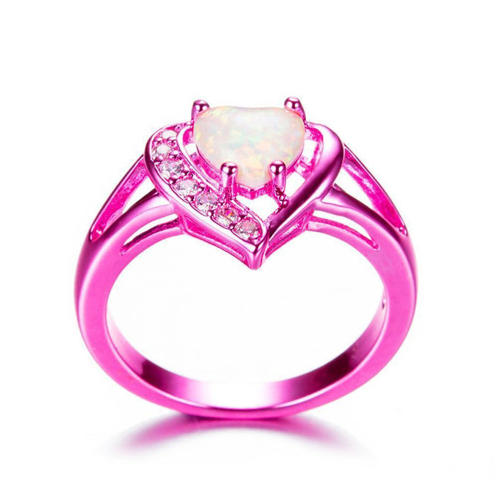 Pretty in Pink Heart Ring