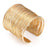"Nile Queen" Gold Open Cuff Bracelet