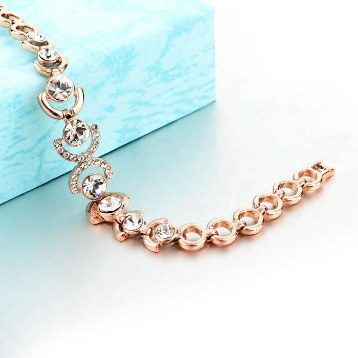 Rose Gold and Ice Bracelet