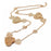 Heart Chain Long Necklace with Austrian Crystals