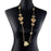 Heart Chain Long Necklace with Austrian Crystals