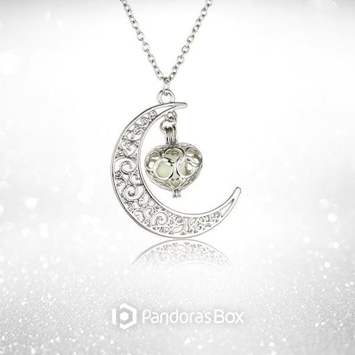 Moon Beams Glow-in-the-Dark Pendant Necklace