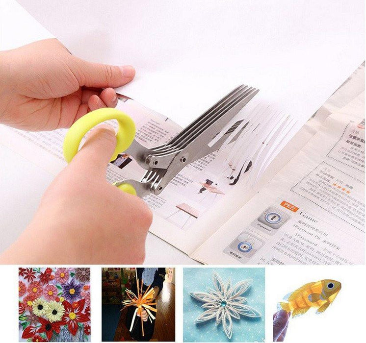 5 Layered Multi-functional Stainless Steel Kitchen Knives