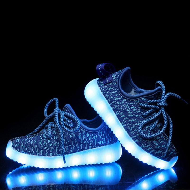 Flyknit Lace Ups - Kids LED Shoes (FREE SHIPPING)
