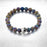 Oil Slick Skull Beaded Bracelet