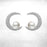 Pearl Moon Stud Earrings