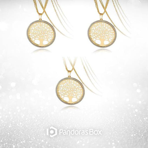 3 Sets of "Tree Of Life" - Pendant Necklace w/ Rhinestones (FREE SHIPPING)