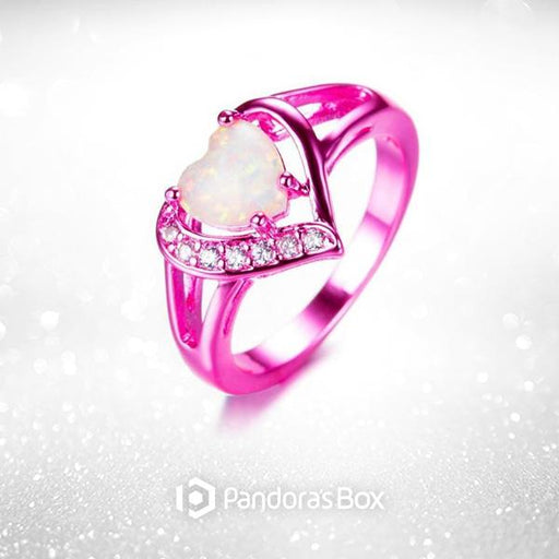 Pretty in Pink Heart Ring