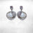 Pearl Glimmer Silver Shell Earrings