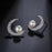 Pearl Moon Stud Earrings