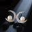 Pearl Moon Stud Earrings